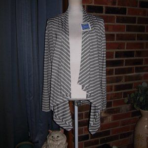 UV Protection Draped Open Front Cardigan L/XL
